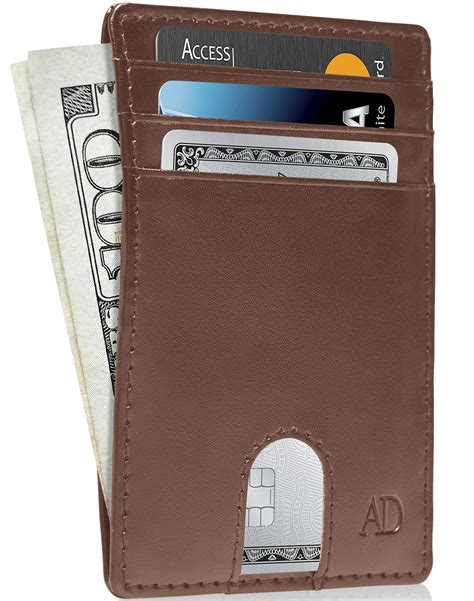 leather credit card rfid holder|rfid card holder for men.